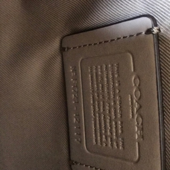 NWT! COACH Tan leather with suede small satchel - Picture 7 of 8